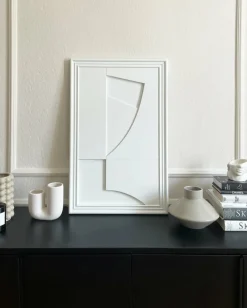 Tableau en bois blanc 80 cm Randonne - Likya