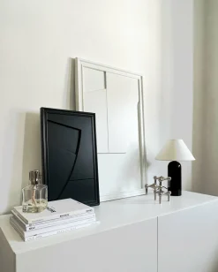 Tableau en bois blanc 80 cm Verge - Likya