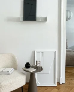 Tableau en bois blanc 80 cm Verge - Likya