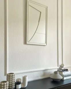 Tableau en bois blanc oyster 80 cm Arch - Likya