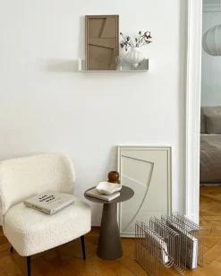 Tableau en bois blanc oyster 80 cm Arch - Likya