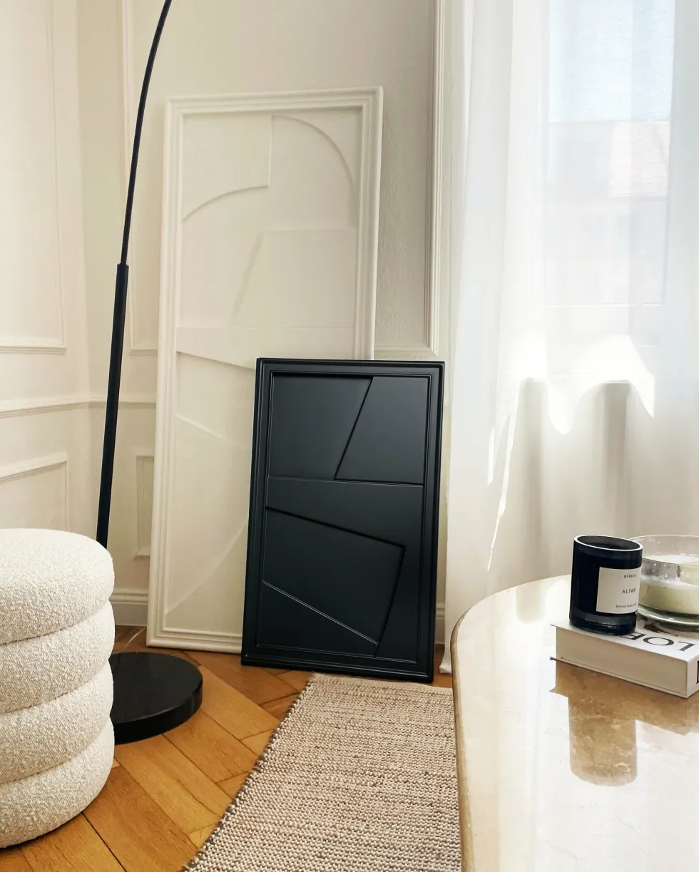 Tableau en bois blanc 45 x 115 cm Verto - Likya