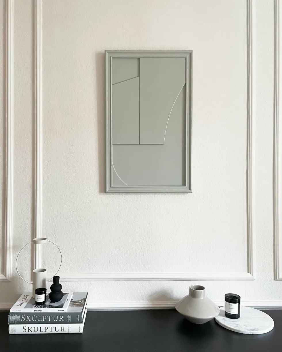 Tableau en bois gris 80 cm Verge - Likya