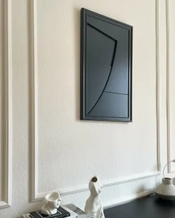 Tableau en bois noir 80 cm Arch - Likya