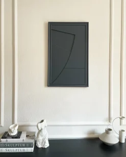 Tableau en bois noir 80 cm Arch - Likya