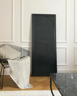 Tableau en bois noir 60 x 150 cm Verto - Likya