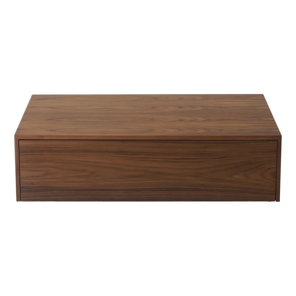 Table basse avec tiroir en noyer 103x60cm Mass - New Works