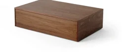 Table basse avec tiroir en noyer 103x60cm Mass - New Works