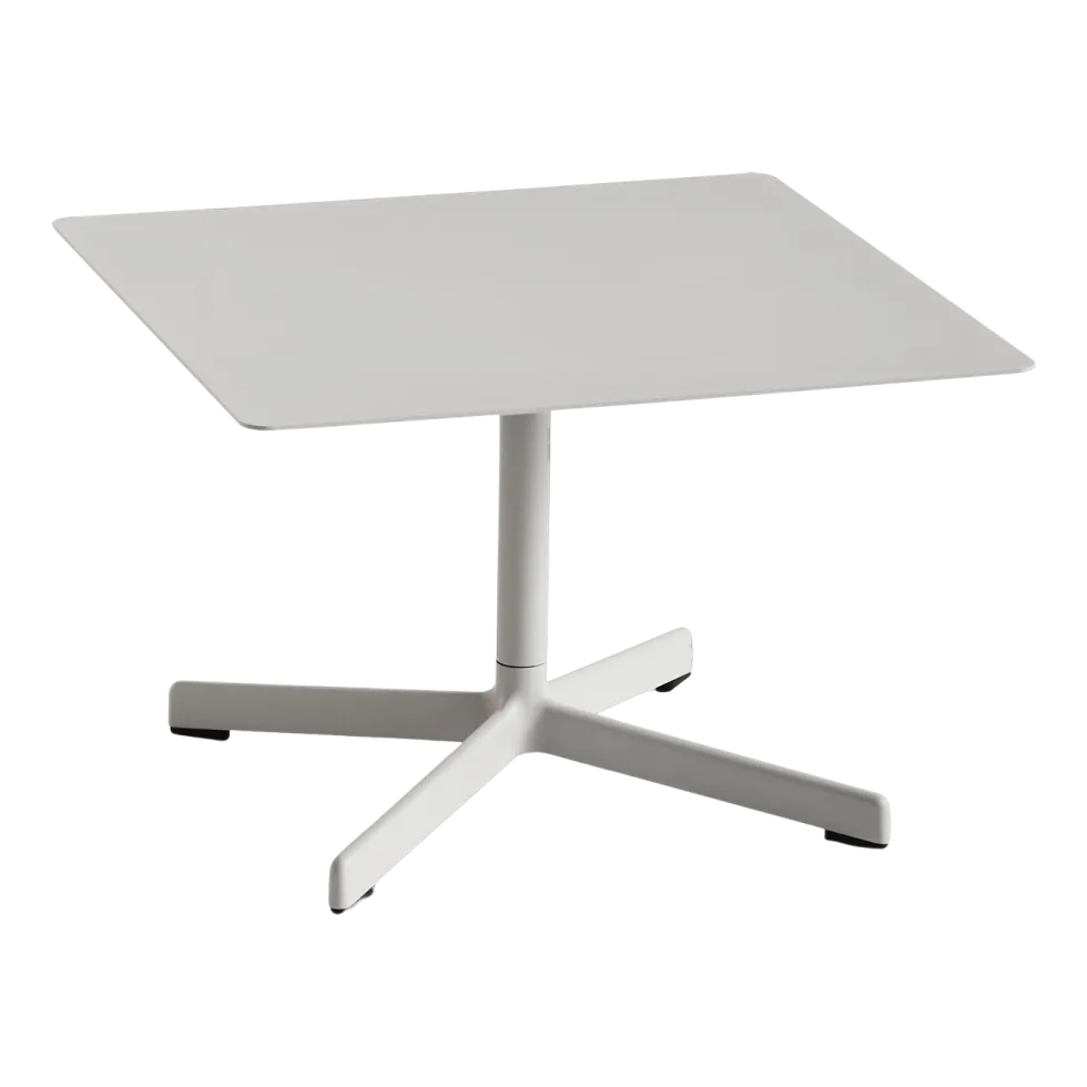 Table basse carrée en acier gris clair 60 x 40 cm Neu - Hay