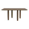 Table basse carrée en chêne fumé clair 80 x 80 cm Oku - NORR11