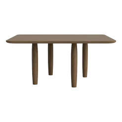 Table basse carrée en chêne fumé clair 80 x 80 cm Oku - NORR11