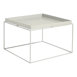 Table basse carrée en métal gris 60 x 60 x 39 cm Tray - HAY