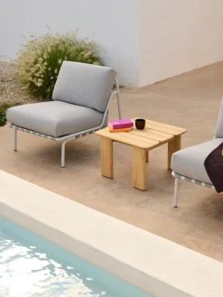 Table basse carrée en teck 55cm Assemble - Muuto