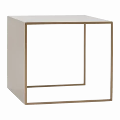 Table basse carré en métal gold 2 Wall - Custom Form