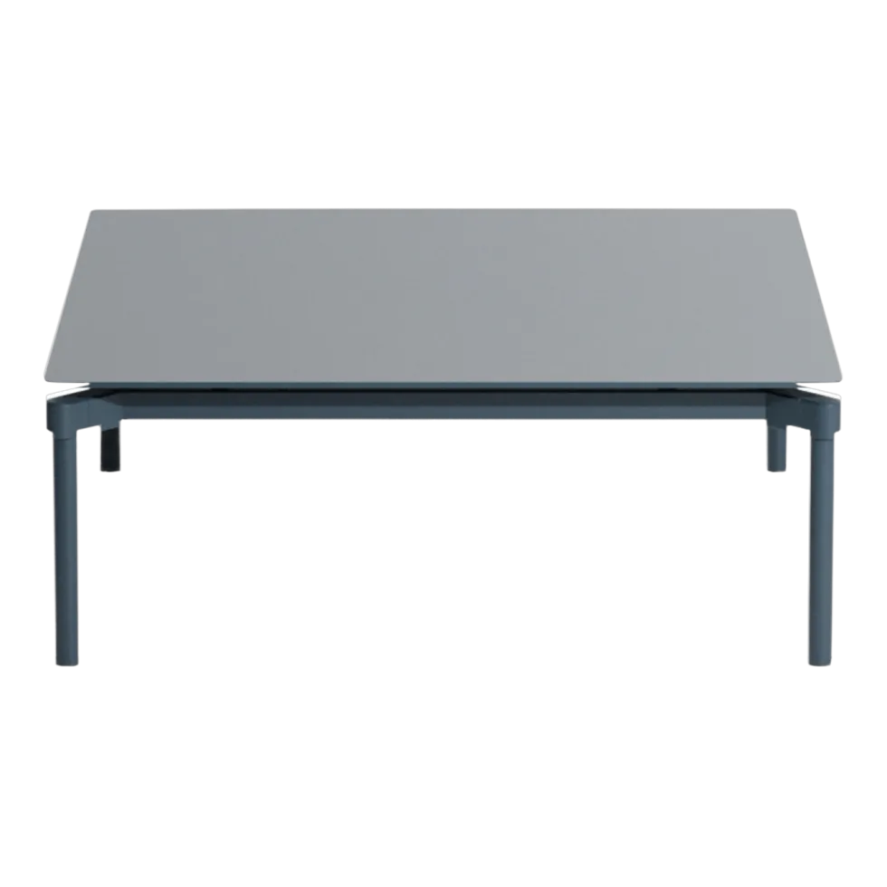 Table basse de jardin carrée gris bleu 70x70cm Fromme - Petite friture