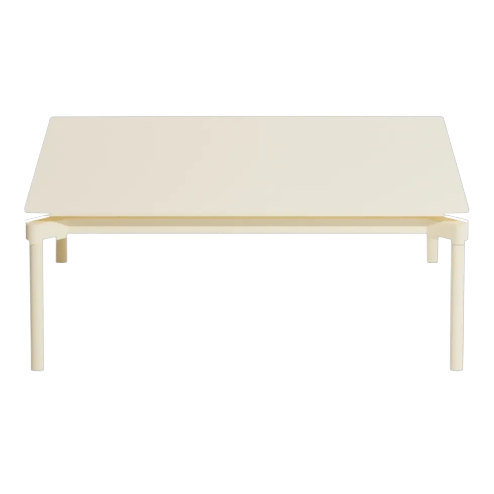 Table basse de jardin carrée ivoire 70x70cm Fromme - Petite friture