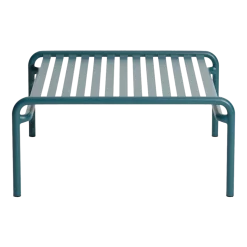 Table basse de jardin en aluminium bleu océan 60x69cm Week end - Petite friture