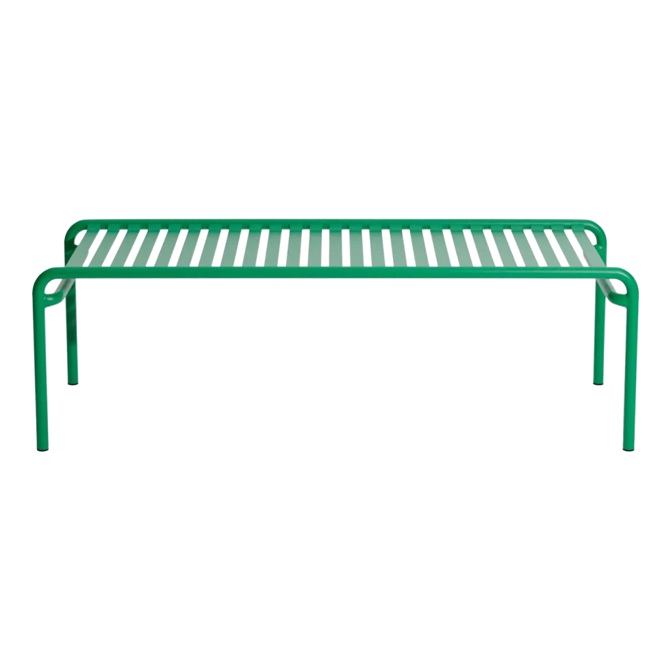 Table basse de jardin en aluminium vert menthe 127x51cm Week end - Petite friture