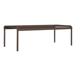 Table basse de jardin marron en acier électro-galvanisé 114x38cm Dapple - Ferm Living