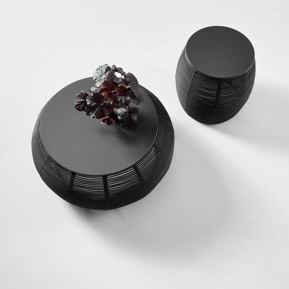 Table basse d'extérieur D77 cm noir Ivo - Vincent Sheppard