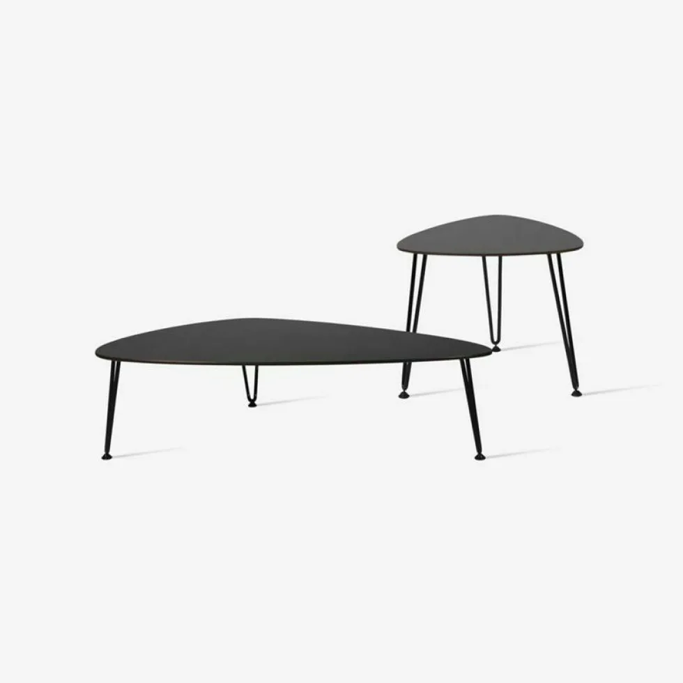 Table basse d'extérieur en métal noir Rozy - Vincent Sheppard