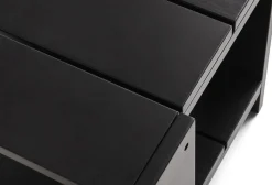 Table basse d'extérieur en pin laqué à l'eau noir 75,5 cm Crate - Hay