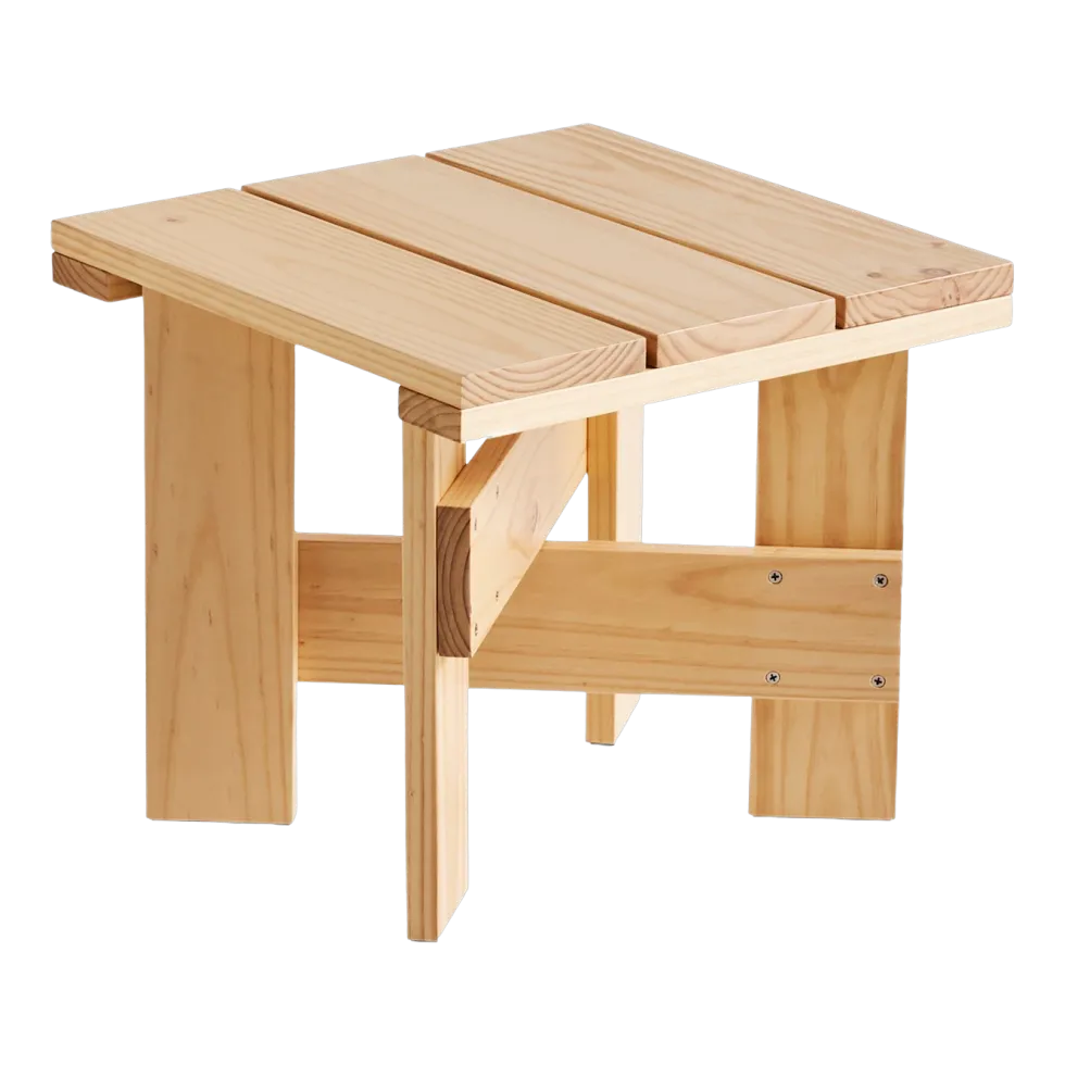 Table basse d'extérieur en pin naturel Crate - Hay