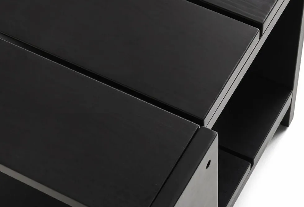 Table basse d'extérieur en pin noire Crate - Hay