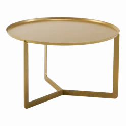 Table Basse dorée Round 2 - Meme Design