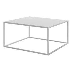 Table basse en acier blanc 90x90x35cm Devana X - Metallbude