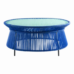 Table basse en acier bleu Caribe - Ames