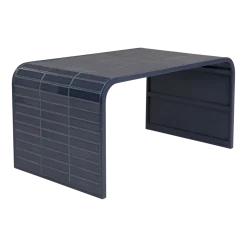 Table basse en acier bleu 47x80x40cm Tiles - Zuiver