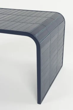Table basse en acier bleu 47x80x40cm Tiles - Zuiver