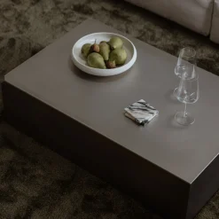 Table basse en acier inoxydable 100x63cm Raw - Metallbude
