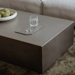 Table basse en acier inoxydable 100x63cm Raw - Metallbude