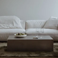 Table basse en acier inoxydable 100x63cm Raw - Metallbude