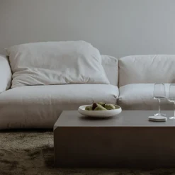 Table basse en acier inoxydable 100x63cm Raw - Metallbude