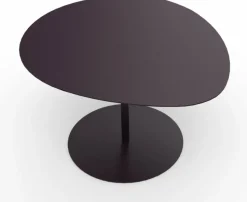 Table basse en acier mat bronze 37 cm Galet 03 - Matière Grise