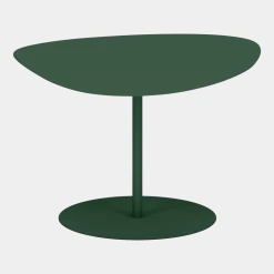Table basse en acier mat olive 39 cm Galet 02 - Matière Grise