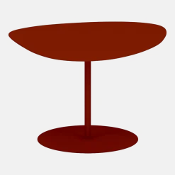 Table basse en acier mat terracotta 39 cm Galet 02 - Matière Grise