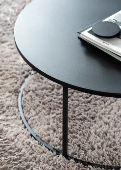 Table basse en acier noir 60x35cm Vesina X - Metallbude