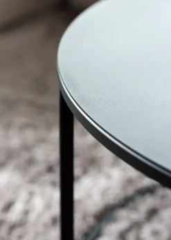 Table basse en acier noir 60x35cm Vesina X - Metallbude
