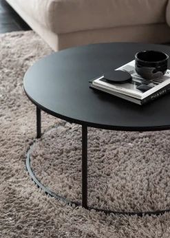 Table basse en acier noir 60x35cm Vesina X - Metallbude
