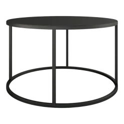 Table basse en acier noir 60x35cm Vesina X - Metallbude