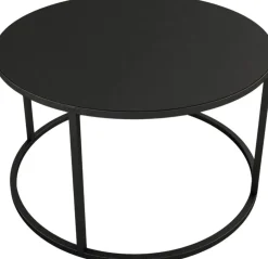 Table basse en acier noir 60x35cm Vesina X - Metallbude