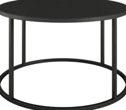 Table basse en acier noir 60x35cm Vesina X - Metallbude