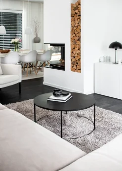 Table basse en acier noir 60x35cm Vesina X - Metallbude