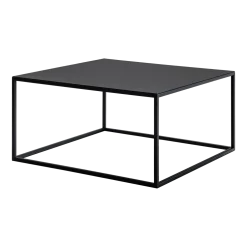 Table basse en acier noir 90x90x35cm Devana X - Metallbude