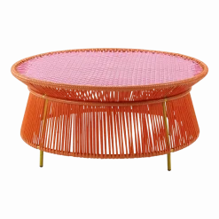 Table basse en acier orange Caribe - Ames