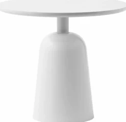 Table basse en acier warm grey Turn table Warm Grey - Normann Copenhagen